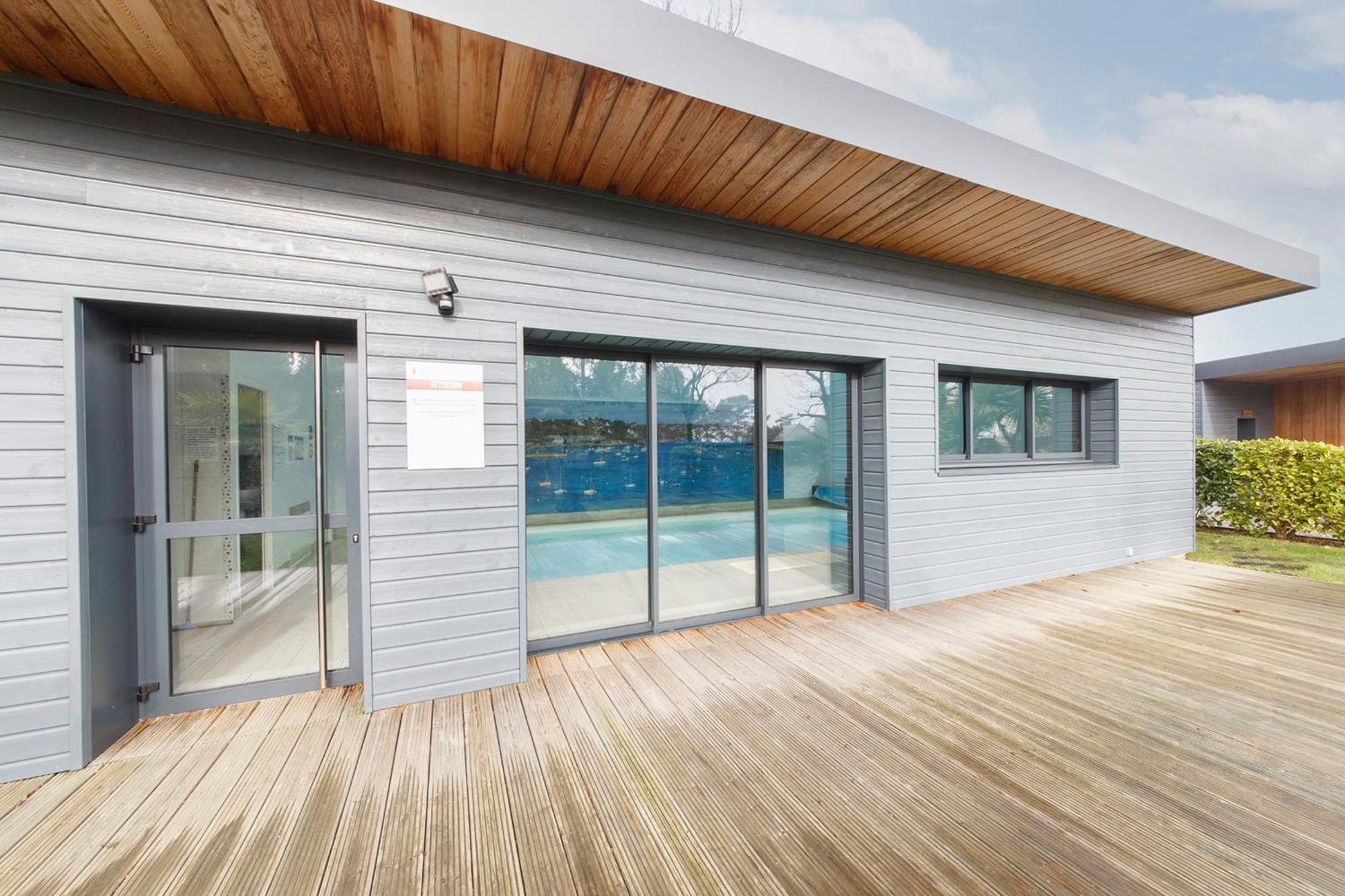 Holavre- Maison Pour 5P Avec Piscine Le Tour-du-Parc Exteriör bild